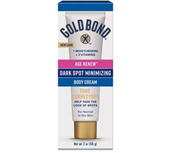 Gold Bond Age Renew Dark Spot Minimizing Age Renew Body Cream, 2 oz., With No Bleaching Agents