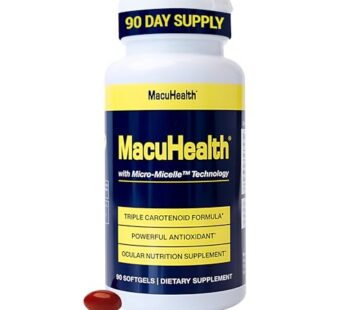 Macuhealth Triple Carotenoid Formula – Eye Vitamins for Adults – 90 Softgels, 3 Month Supply