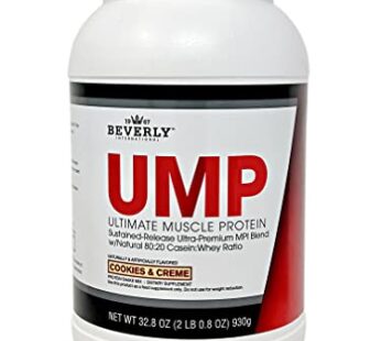 Beverly International UMP Protein Powder, Cookies & Cream. Unique Whey-Casein Ratio Builds Lean Muscle. Easy to Digest. No Bloat. (32.8 oz) 2lb .8 oz