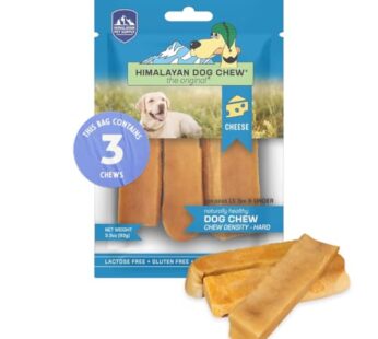 Himalayan Dog Chew Original Yak Cheese Dog Chews, 100% Natural, Long Lasting, Gluten Free, Healthy & Safe Dog Treats, Lactose & Grain Free, Protein Rich, Small Dogs 15 Lbs & Smaller, 3.3 oz
