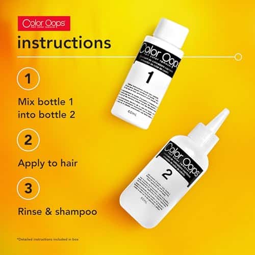 Color Oops Extra Conditioning Hair Color Remover, 1 Application, Hair Dye Remover Processes in 20 Minutes, Safely Removes Permanent & Semi-Permanent Hair Color, Ammonia & Bleach Free - Image 3