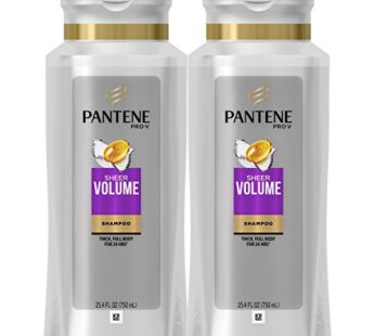 Pantene, Shampoo, Pro-V Sheer Volume for Fine Hair, 25.4 fl oz, Twin Pack