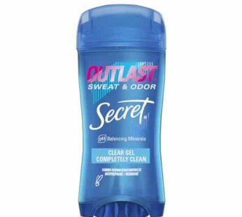Secret Outlast Antiperspirant and Deodorant for Women, Clear Gel, Completely Clean Scent, 2.6 Ounce