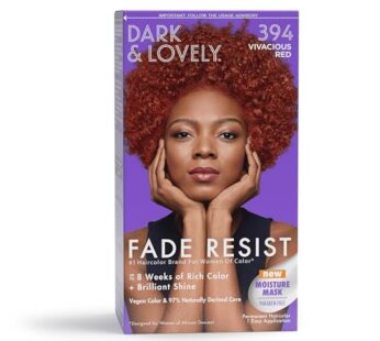 SoftSheen-Carson Dark and Lovely Fade Resist Rich Conditioning Hair Color, Permanent Hair Color, Up To 100 percent Gray Coverage, Brilliant Shine with Argan Oil and Vitamin E, Vivacious Red