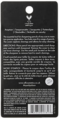 e.l.f., Dual-Pencil Sharpener, Convenient, Essential Tool, Sharpens, Easy To Clean, Travel-Friendly, Compact, Includes Bonus Small Sharpener - Image 3