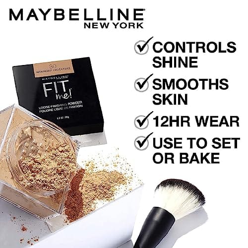 Maybelline Fit Me Loose Setting Powder, Face Powder Makeup & Finishing Powder, Light, 1 Count - Image 3