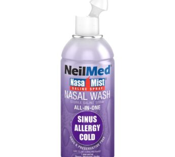 NeilMed NasaMist All in One Multi Purpose Saline Spray, 6.3 Fl Oz