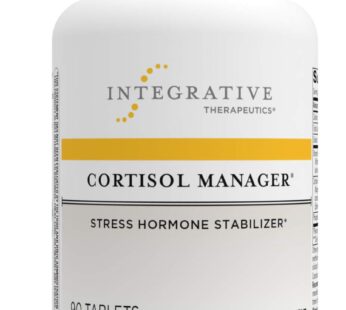 Integrative Therapeutics – Cortisol Manager – Supplement with Ashwagandha and L-Theanine – Supports Relaxation & Calm to Support Restful Sleep* – 90 Tablets