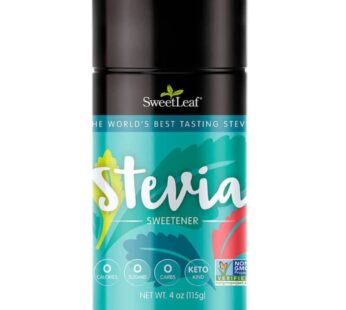 SweetLeaf Stevia Powder Shaker Jar – Stevia Extract Powder, Zero Calories, Zero Sugar, Non-GMO, Gluten-Free, Keto Friendly, Powdered Stevia Shaker – 4 Oz