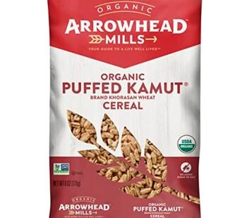 Arrowhead Mills Organic Puffed Kamut Cereal, 6 oz – Pack of 3