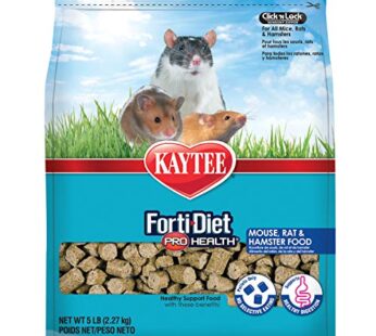 Kaytee Forti-Diet Pro Health Pet Mouse, Rat, and Hamster Food, 5 Pound