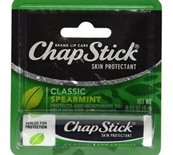 ChapStick Skin Protectant, Classic Spearmint 0.15 oz (Pack of 3)