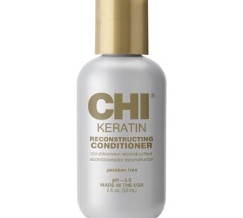 CHI Keratin Reconstructing Conditioner, Delivers Healthier Hair, Adds Shine & Helps Prevent Future Breakage, Sulfate, Paraben, & Cruelty-Free, 2 Oz