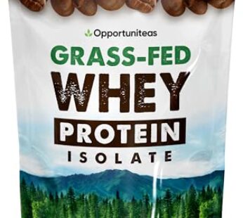 Coffee Whey Protein Powder – Low Carb & Keto Friendly – Grass Fed Whey Isolate + Colombian Coffee – 60 mg Caffeine for Energy – Pre or Post Workout Drink Mix, Latte, Shake & Smoothie – 1 Pound