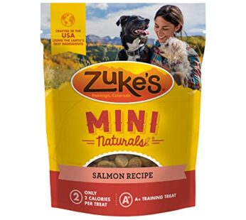 Zuke?s Mini Naturals Soft Dog Treats for Training, Soft and Chewy Dog Training Treats with Salmon Recipe