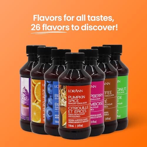 Lorann Oils Pumpkin Spice Bakery Emulsion: Genuine Pumpkin Spice Blend, Perfect for Boosting Fall Flavors in Cakes, Cookies & Desserts, Gluten-Free, Keto-Friendly, Pumpkin Spice Flavoring Essential - Image 5