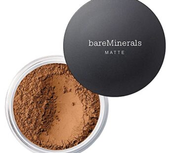 bareMinerals Original Matte Loose Mineral Foundation SPF 15, Powder Foundation Makeup, Buildable Coverage, Reduces Shine, Talc Free Foundation, Vegan