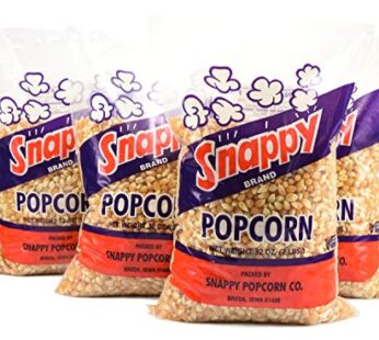 Snappy Yellow Popcorn Kernels, 2lb Bags, 4 Pack