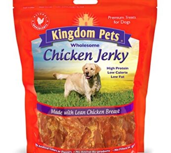 Kingdom Pets Filler Free Chicken Breast Jerky, Premium Treats for Dogs, 48-ounce bag