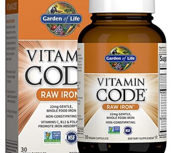 Vitamin Code Raw Iron 30ct Capsules