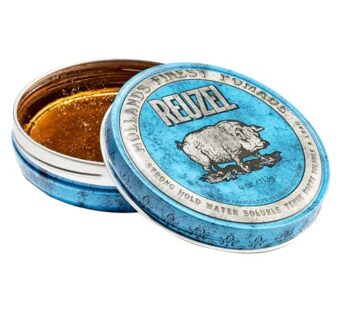REUZEL Blue Pomade, Strong Hold, Water Soluble, Vanilla Wood, 4 Oz