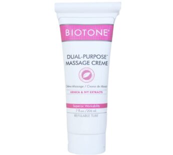 BIOTONE Dual-Purpose Massage Cr?me with Arnica and Ivy Extracts, Pure Ingredients, Effortless Glide, Luxurious Feel, More Workability, Less Reapplications