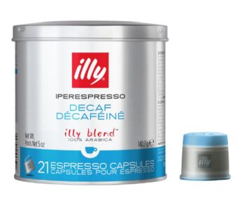 illy Coffee iperEspresso Capsules – Single-Serve Coffee Capsules & Pods – Single Origin Coffee Pods ? Classico Decaf Roast with Notes of Caramel – For iperEspresso Capsule Machines ? 21 Count