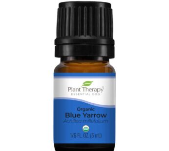 Plant Therapy Organic Blue Yarrow Essential Oil 5 ml (1/6 oz) 100% Pure, Undiluted, Therapeutic Grade