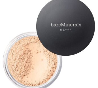 bareMinerals Original Matte Loose Mineral Foundation SPF 15, Powder Foundation Makeup, Buildable Coverage, Reduces Shine, Talc Free Foundation, Vegan
