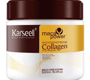 Karseell Collagen Hair Treatment Deep Repair Conditioning Argan Oil Collagen Hair Mask Essence for Dry Damaged Hair All Hair Types 16.90 oz 500ml