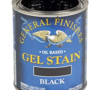 General Finishes Oil Base Gel Stain, 1 Pint, Black