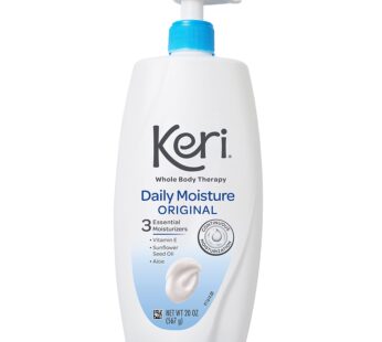 Keri Whole Body Therapy Original, Continuous Moisturization, 3 Essential Moisturizers (Vitamin E, Aloe and Sunflower Seed Oil), 20 Oz
