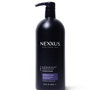 Nexxus Keraphix ProteinFusion Conditioner with Keratin Protein and Black Rice Conditioner for Damaged Hair 33.8 oz