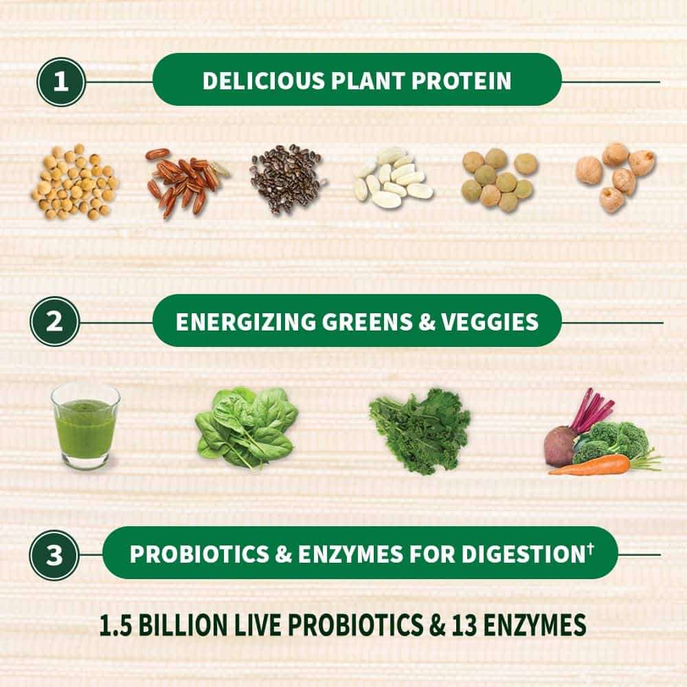 Garden of Life Raw Organic Protein & Greens - Chocolate - Vegan Protein Powder for Women and Men, Plant Protein, Pea Protein, Greens & Probiotics - Dairy Free, Gluten Free Low Carb Shake, 20 Servings - Image 3