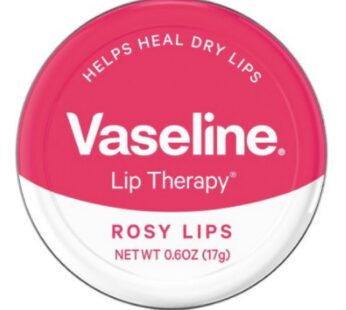 Vaseline Lip Therapy Lip Balm Tin, Rosy Lips, 0.6 Ounce