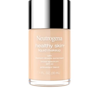 Neutrogena Healthy Skin Liquid Makeup Foundation, Broad Spectrum SPF 20 Sunscreen, Lightweight & Flawless Coverage Foundation with Antioxidant Vitamin E & Feverfew, Fresh Beige, 1 fl. oz