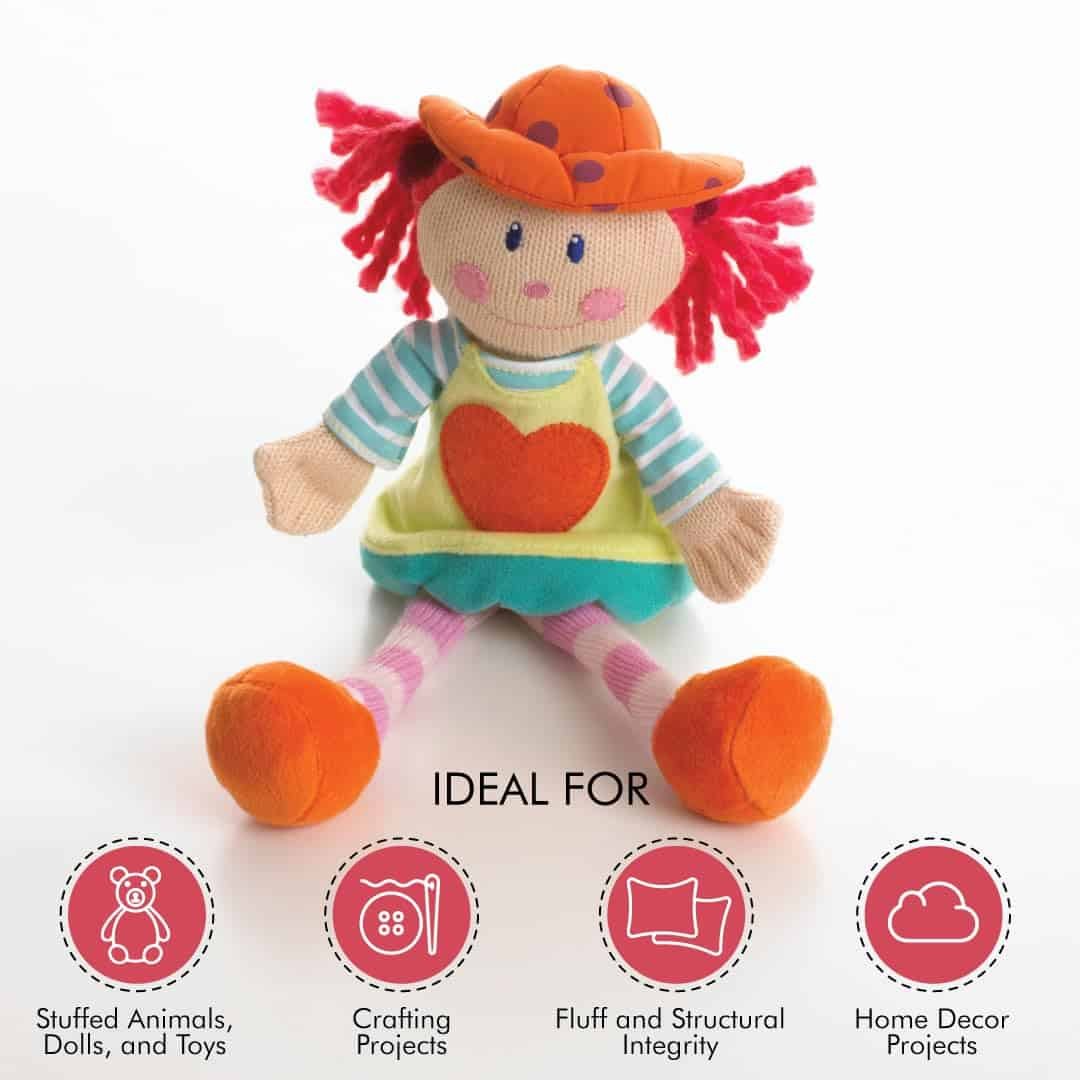 Fairfield Poly-Fil Crafter?s Choice Packaging Fiber, 10 Ounce (Pack of 1), Blue - Image 3