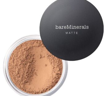 bareMinerals Original Matte Loose Mineral Foundation SPF 15, Powder Foundation Makeup, Buildable Coverage, Reduces Shine, Talc Free Foundation, Vegan