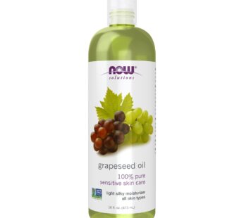NOW Solutions, Grapeseed Oil, Skin Care for Sensitive Skin, Light Silky Moisturizer for All Skin Types, 16-Ounce