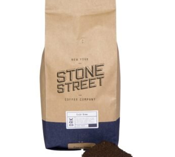 Stone Street Cold Brew Coffee, Strong & Smooth Blend, Low Acid, 100% Arabica, Gourmet Coffee, Coarse Ground, Dark Roast, Colombian Single Origin, 5 LB