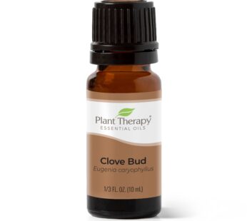 Plant Therapy Clove Bud Essential Oil 100% Pure, Undiluted, Natural Aromatherapy, Therapeutic Grade 10 mL (1/3 oz)
