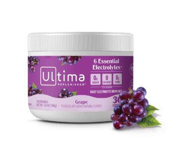 Ultima Replenisher Daily Electrolyte Drink Mix ? Grape, 30 Servings ? Hydration Powder with 6 Key Electrolytes & Trace Minerals ? Keto Friendly, Vegan, Non- GMO & Sugar-Free Electrolyte Powder