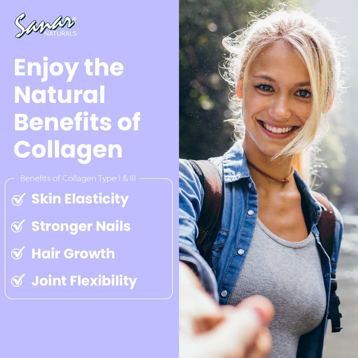 Sanar Naturals Collagen Pills with Vitamin C, E - Reduce Wrinkles, Promotes Hair, Nail, Skin, Joints, and Bone Health - Hydrolyzed Collagen for Women & Men, Collagen Peptides Supplement, 150 Capsules - Image 8