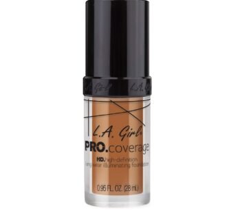 L.A. Girl Pro Coverage Liquid Foundation, Warm Caramel, 0.95 Fl Oz