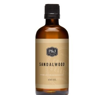 P&J Fragrance Oil – Sandalwood 100ml – Candle Scents, Soap Making, Diffuser Oil, Body Care