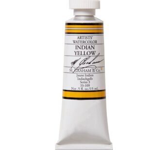 M. Graham 1/2-Ounce Tube Watercolor Paint, Indian Yellow