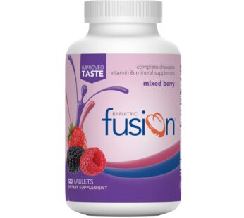 Bariatric Fusion Mixed Berry Complete Chewable Bariatric Multivitamin with Iron for Bariatric Surgery Patients Including Gastric Bypass and Sleeve Gastrectomy – 120 Tablets