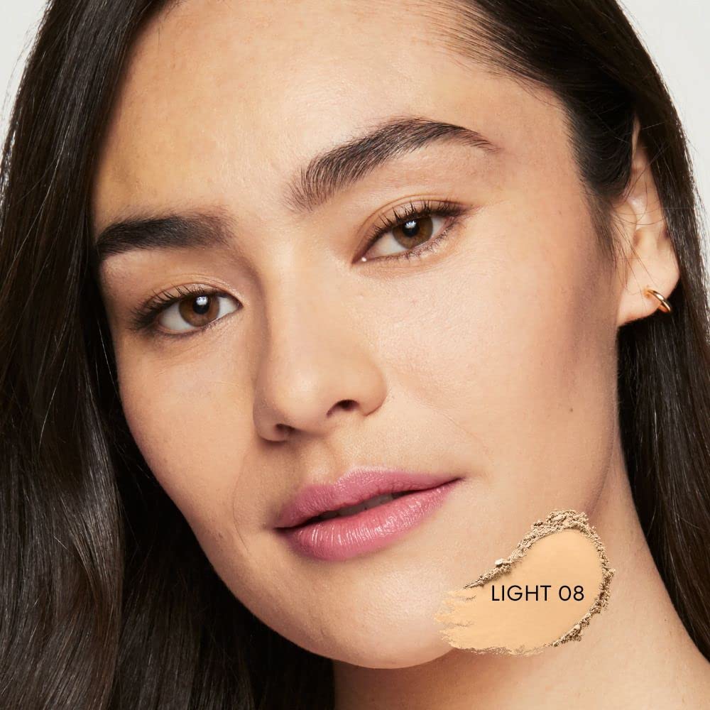 bareMinerals Original Loose Powder Foundation SPF 15, Lightweight Mineral Loose Powder Foundation Makeup, Buildable Coverage, Talc Free, Vegan (Light 08) - Image 4