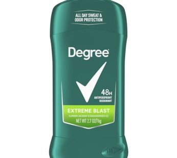 Degree Men Original Protection Antiperspirant Deodorant Extreme Blast 48-Hour Sweat and Odor Protection Antiperspirant For Men 2.7 oz