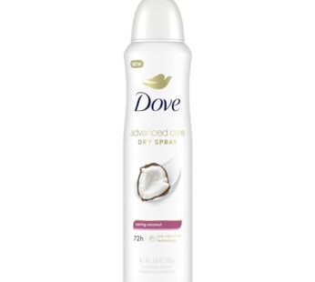 Dove Advanced Care Antiperspirant Deo Dry Spray Caring Coconut Pack of 12 to help your skin barrier repair after shaving 72h odor controlandall-day sweat protection for soft resilient underarms 3.8oz